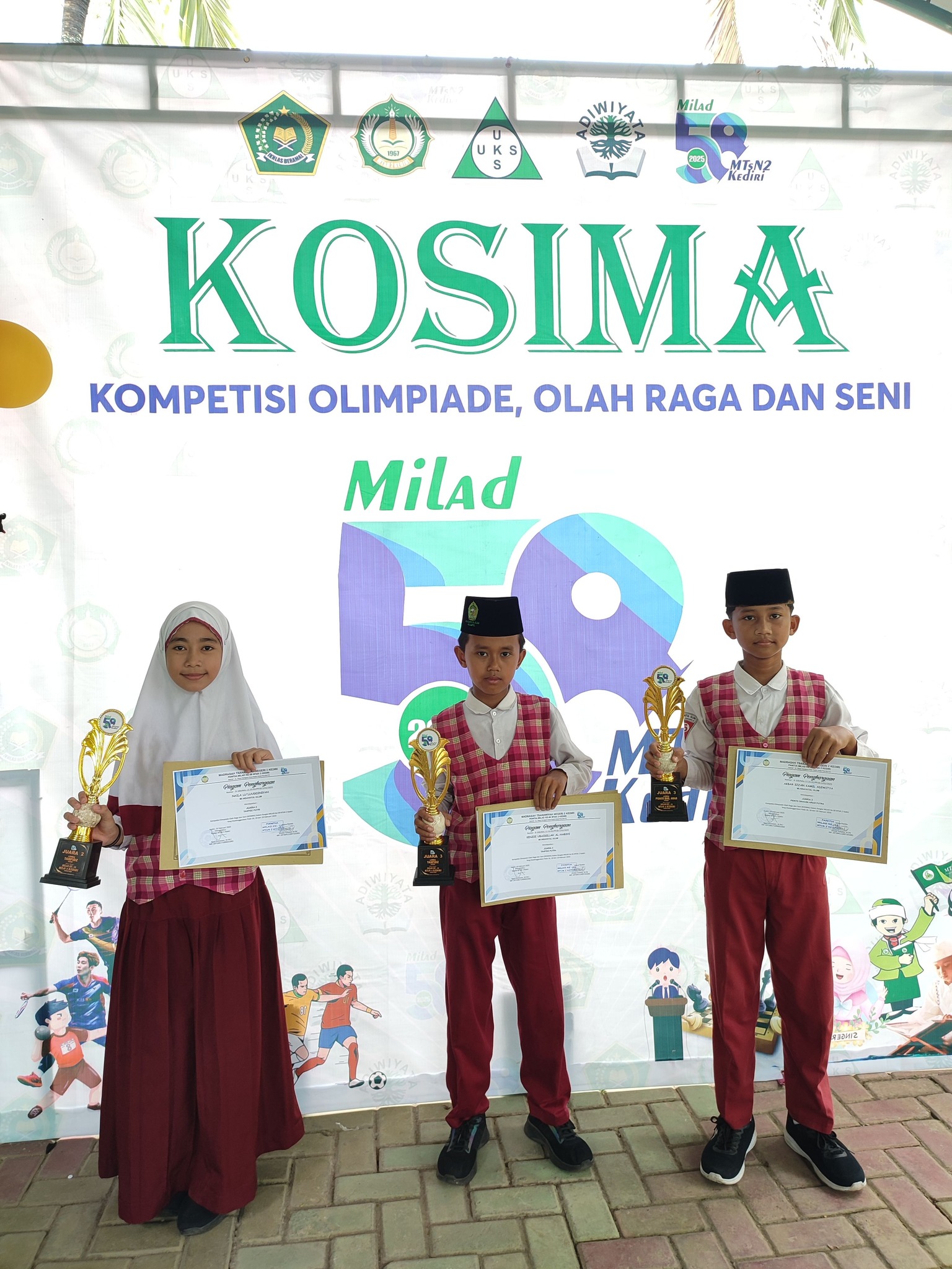 KOSIMA (Kompetisi Olimpiade, Olah Raga dan Seni) di MTsN 2 Kediri