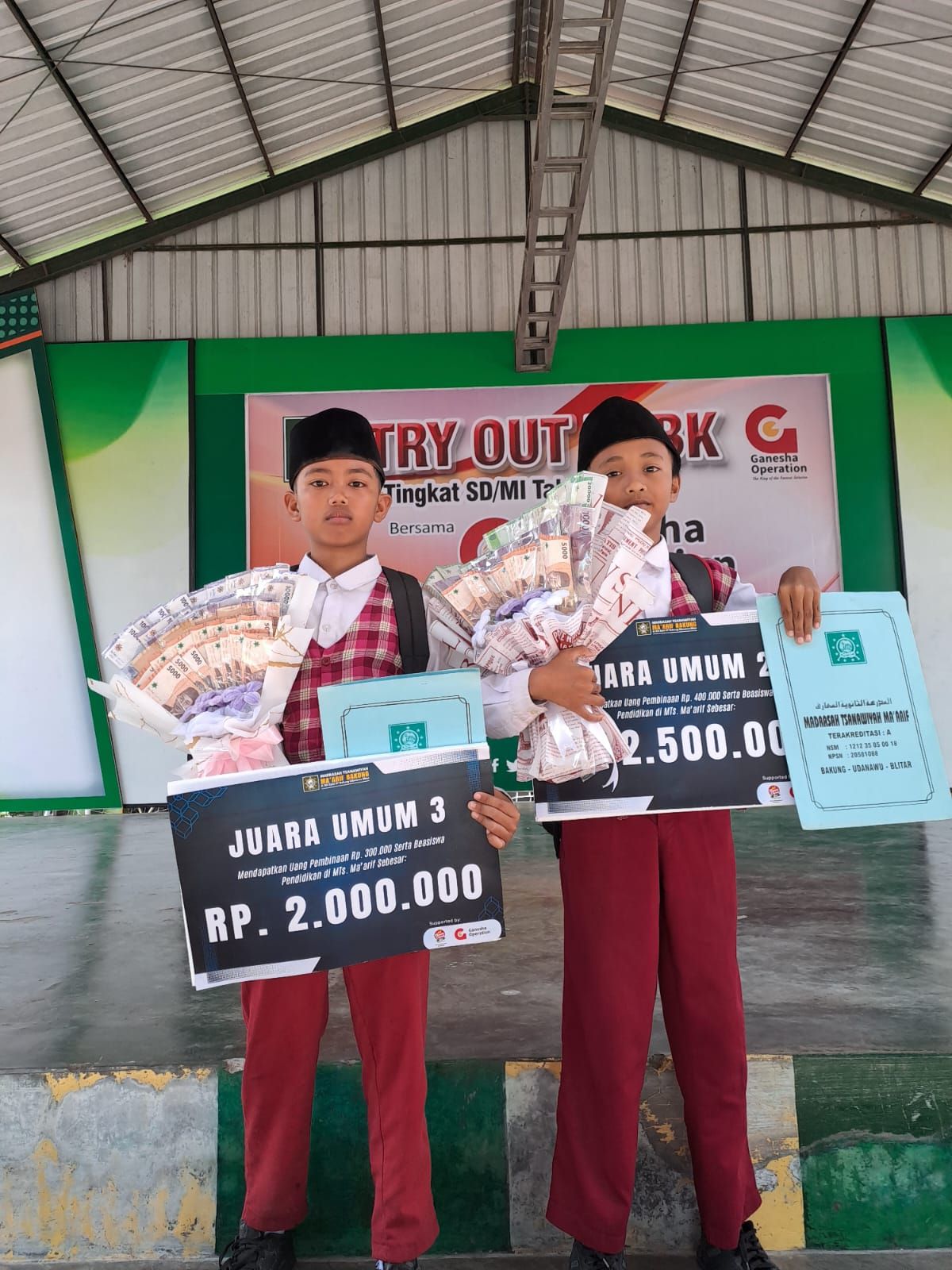 Siswa MI Hidayatul Ulum Borong Juara Umum di Try Out USBK Blitar